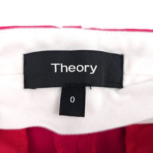 NEW Theory Virgin Wool Treeca 2 Classic Suit Trouser Dress Pants Old Money Pink - Picture 2 of 7